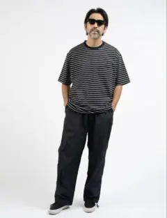 KAJA HIGH GAUGE BORDER POCKET TEE