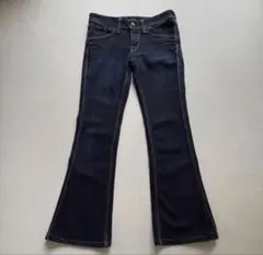 00s Y2K low-rise fade flare denim 平成ギャル