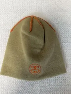 Stussy ビーニー カーキ色 オレンジ縫い目のサムネイル