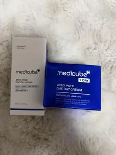 【新品】メディキューブ ゼロPOワンデーセラム・クリーム2点セット　毛穴ケア