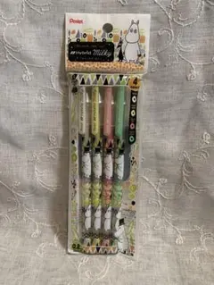 【新品】ぺんてる ハイブリッド ミルキー ムーミン 4色セット 　日本製のサムネイル
