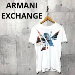 値下‼️ARMANI EXCHANGE レインボーロゴ Tシャツ ホワイト XS - メルカリ