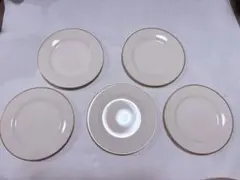 Noritake 皿 5枚セット 金縁 シンプル　Contemporaryのサムネイル
