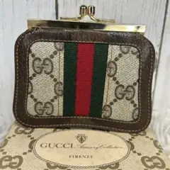 GUCCI GGシェリーライン　コインケース 小銭入れ　オールドグッチ　がま口