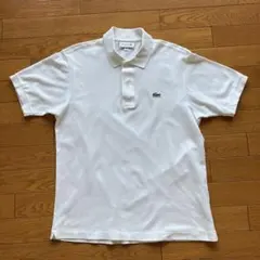 LACOSTE CLASSIC FIT ポロシャツ US S ホワイト Mサイズ