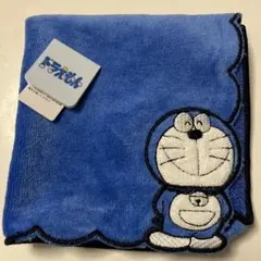 新品　ドラえもん　タオルハンカチ　ハンドタオル　ブルー　50周年 ギフト