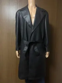 【古着】ZARA フェイクレザー チェスターコート