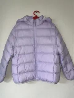 ユニクロ　薄紫　ダウン　130センチ