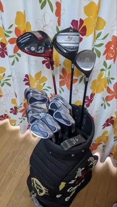 【格安綺麗】ジャンボ軍団13本セット 　キャディーバック付き