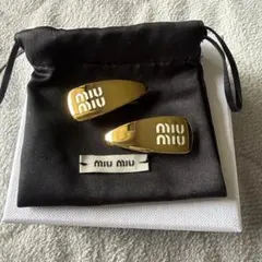 miumiu エナメルメタル ヘアクリップのサムネイル