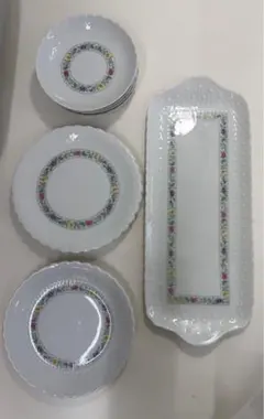 【美品】LAURE JAPY リモージュ磁器 26㎝大皿 4枚セット フランス製 美品】LAURE JAPY リモージュ磁器 26㎝大皿 4枚セット フランス製
