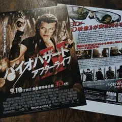 映画 バイオハザードIV アフターライフ チラシ 同柄2枚
