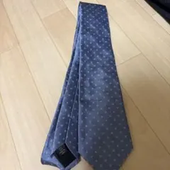 CELINE セリーヌ ネクタイ マカダム柄 ブルー