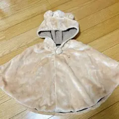 ミニハウス ベビーポンチョ 70-90cm ベージュ