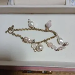 パール ビーズ ブレスレット 調整可能