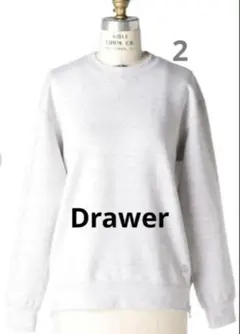 Drawerドゥロワー コットンカシミヤ プルオーバー