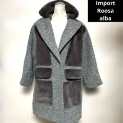 極美 Import Roosa alba インポートロッサ ロングコート 42 - メルカリ