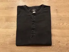 RRL ダブルアールエル ブラック インディゴ ヘンリーネック ロング Tシャツのサムネイル