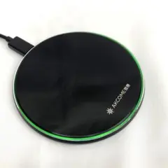 黒 高速ワイヤレス充電器【Android iPhoneに】新品未使用 ②