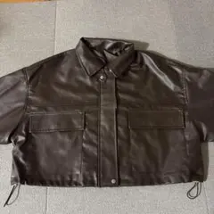 GRL 襟2Wayレザーブルゾン