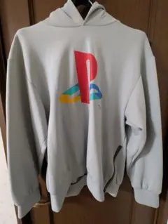 GU PlayStation ロゴ パーカー グレー