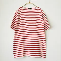 美品 Le Minor 半袖 バスクシャツ Tシャツ ボーダー 赤 T3のサムネイル