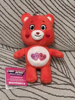 ケアベア がまぐちぬいぐるみ レッド