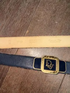Christian Dior ベルト ネイビー ゴールドのサムネイル