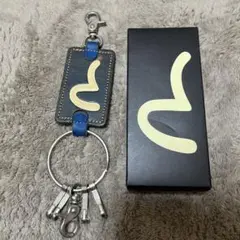 EVISU エヴィス レザーキーホルダー EVISU小物エヴィスキーホルダー人気ポケット型｜Yahoo!フリマ