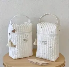 新品　マザーズバッグ　おむつケース　ミルクケース　ベビー　ヌビバッグ　くまさん