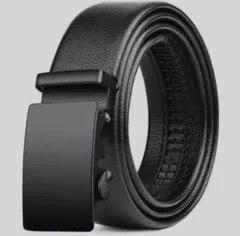 ベルト オートロック 黒 メンズ 穴なし レザー ビジネス 学生 紳士 スーツ