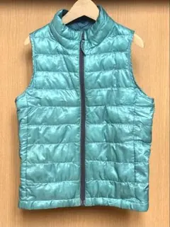 UNIQLO ダウンベスト 120 青緑