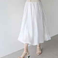 サテンオーガンジーバルーンスカート