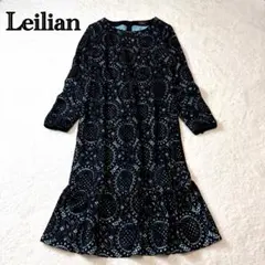 新品・タグ付き✨レリアン ジオメトリック柄 シアーブラウス レース