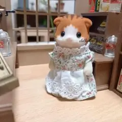 送料無料 シルバニア 服 ハンドメイド 大人サイズのワンピース