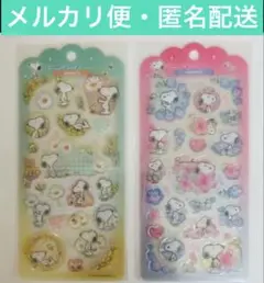 PEANUTS ドロップジェリーシール スヌーピー 2枚セット