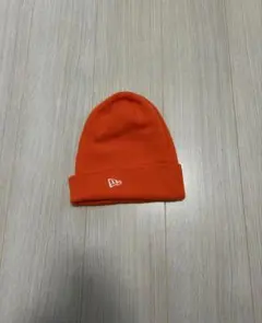 New Era ニット帽 ビーニー オレンジのサムネイル