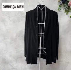 COMME CA MEN　メンズ　ニットカーディガン　ブラック　コットン