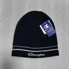 【チャンピオン】シンプル　ニット帽　ワッチ　ブラック　メンズ　57-59cm
