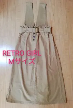 Mサイズ RETRO GIRL ジャンパースカート サロペット ワンピースのサムネイル