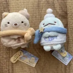 すみっコぐらし　てのりぬいぐるみ　ねこ　とかげ