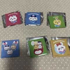 ちいかわ ワクワクゆうえんち スクエア缶バッジ 全6種 コンプ レア