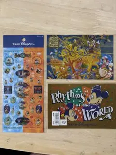 ディズニーシー　ポストカード&シール