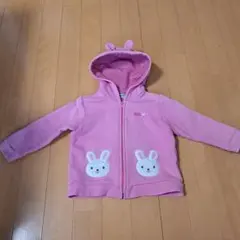 ミキハウス MIKI HOUSE ウサギ ピンク パーカー アウター ジャンバー