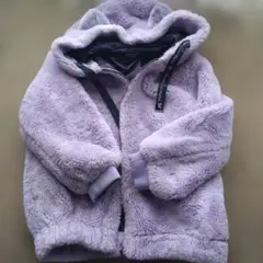 ANNA SUI mini ファーボアパープルジャケット L　130 140