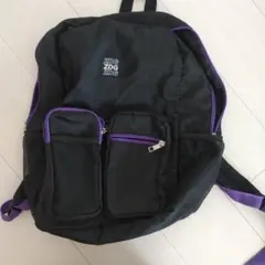 ZIDDY 黒 紫 リュックのサムネイル