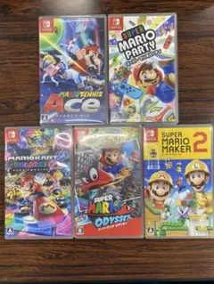 Switch人気ソフト5本セット｜マリカー・スマブラ・桃鉄入り｜箱あり
