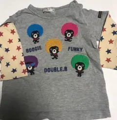 【値下げ】DOUBLE.B ダブルビー アフロ 長袖Tシャツ  90