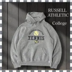 1761/ラッセルアスレティック カレッジチームプリント 前VパーカーM