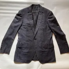 【中古】オンワード樫山　ジョゼフオム　ジャケット　ネイビー　サイズ52 XXLのサムネイル